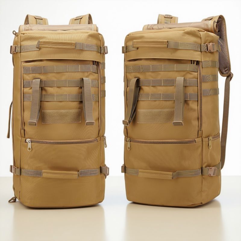 60L Hiking Backpack, Professional Outdoor Waterproof Backpack, Durable Large-Capacity Camouflage Hiking Travel Bag