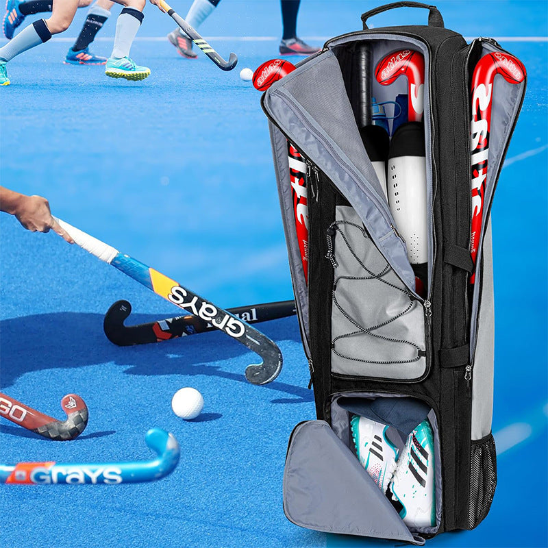 Hockey Bag Multifunctional, Wear-resistant Backpack for Adults, Baseball Training Gear Bag, Large Capacity, for Competition and Outdoor Use