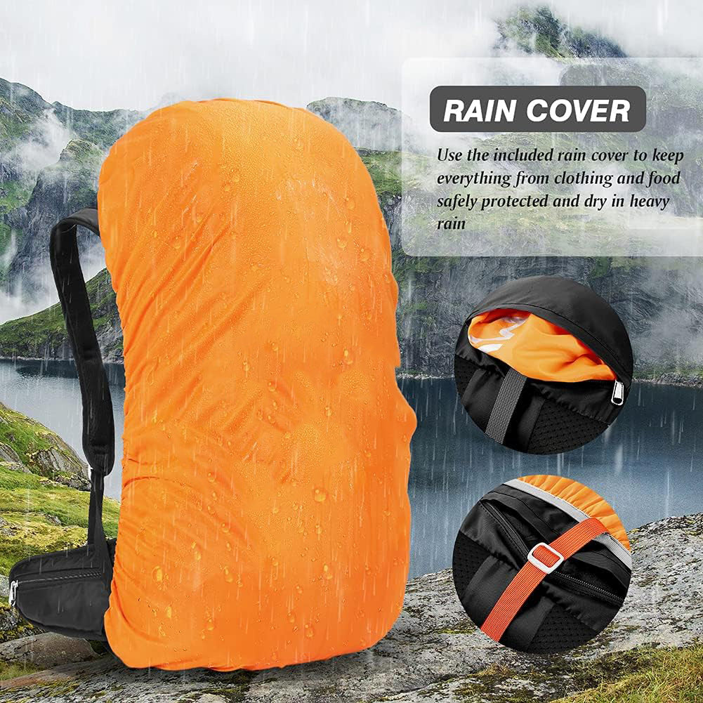 50L Hiking Backpack, Large Capacity Multi-Functional Camping Travel Bag, Waterproof Backpack for Outdoor Hiking